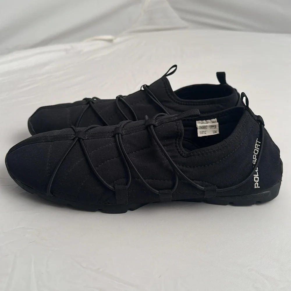 Polo Sport black vintage slip on sneakers